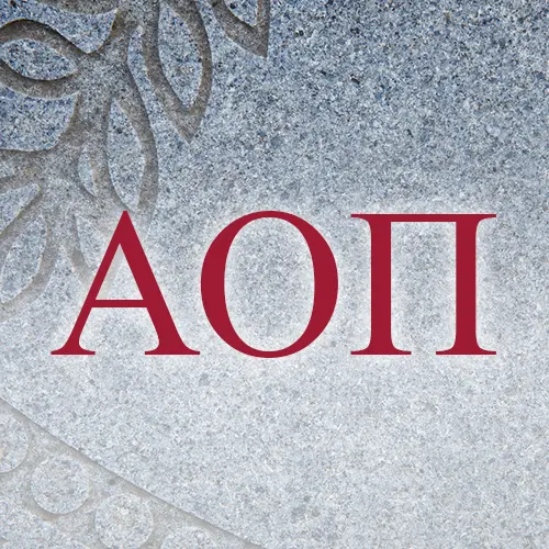 Alpha Omicron Pi Greek Letters