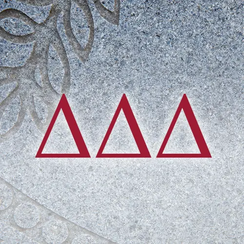 Delta Delta Delta Greek Letters