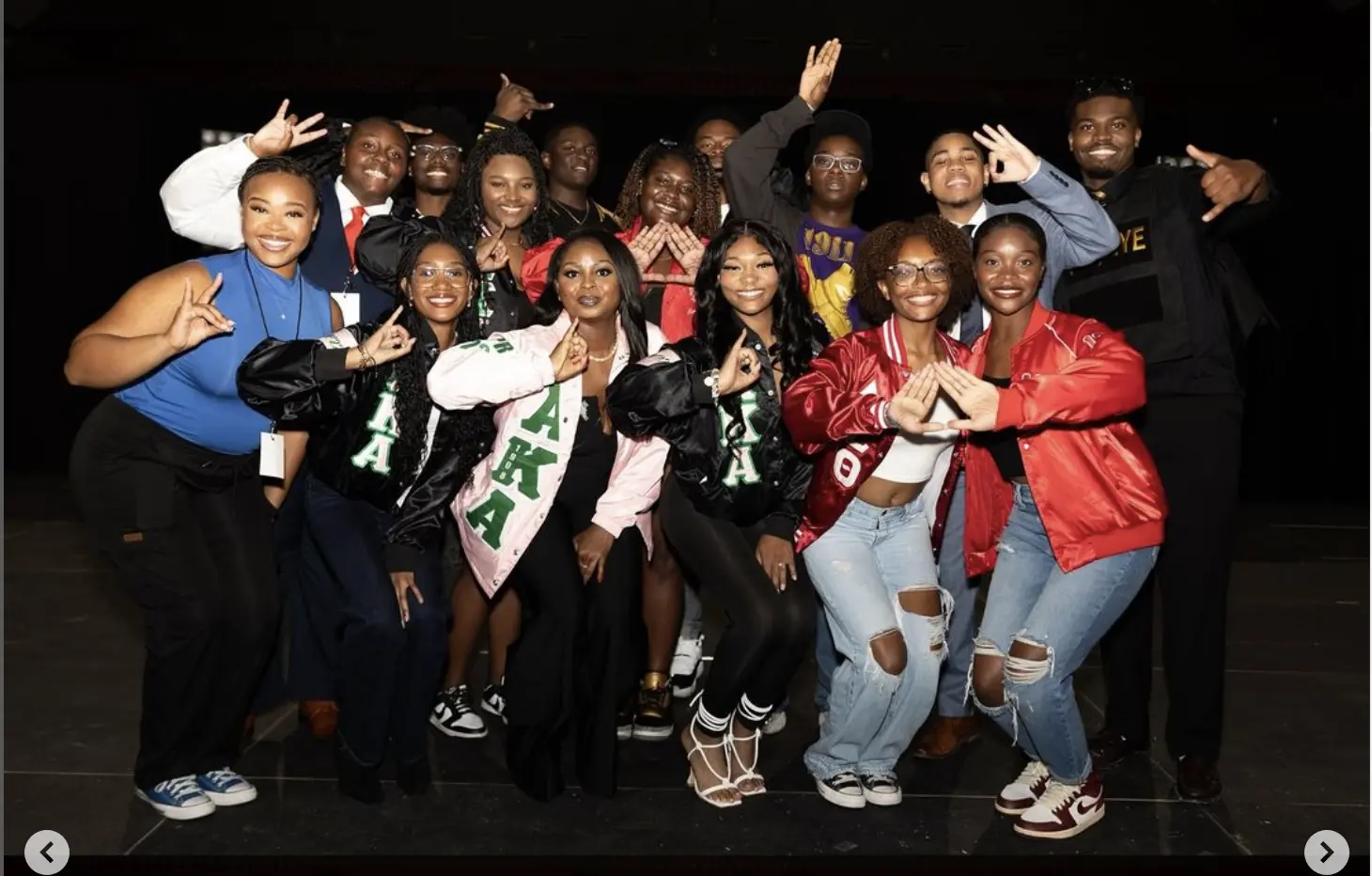 Alabama National Pan-Hellenic Council members at the annual Step Show